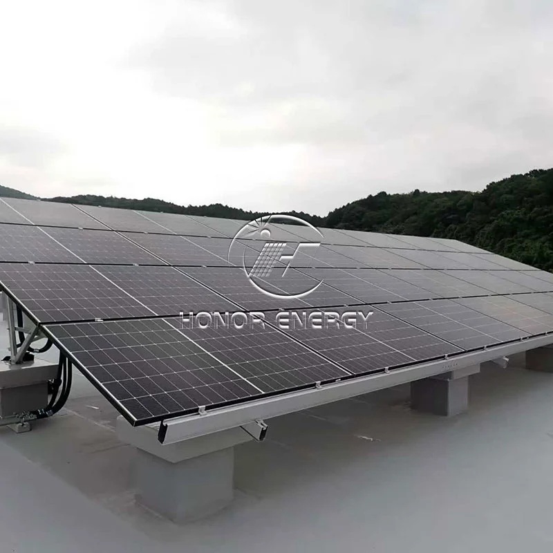 Päikeseenergia tasane katuse kinnitus